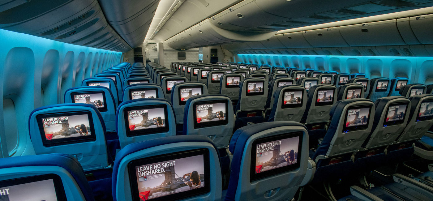 Image: Delta seatback screens. (Photo courtesy of Delta)
