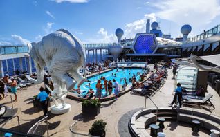 Main pool, swimming pool, deck, Celebrity Beyond, Celebrity Cruises