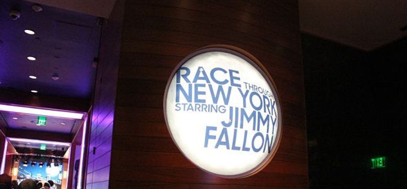 Image: PHOTO: Entrance to Race Through New York Starring Jimmy Fallon. (photo by Erik Yates)