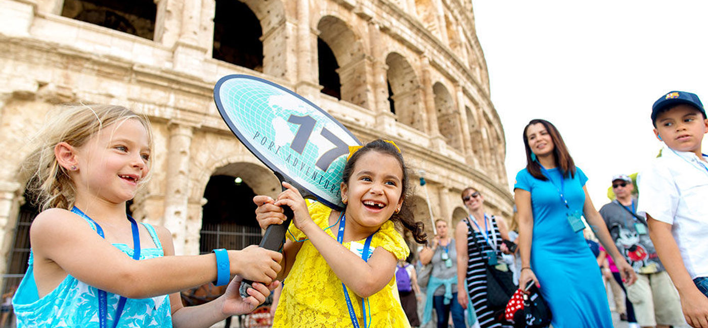 Image: PHOTO: Disney Cruise Line at the Colosseum in Rome, Italy. (Photo courtesy of Disney Cruise Line/Chloe Rice)
