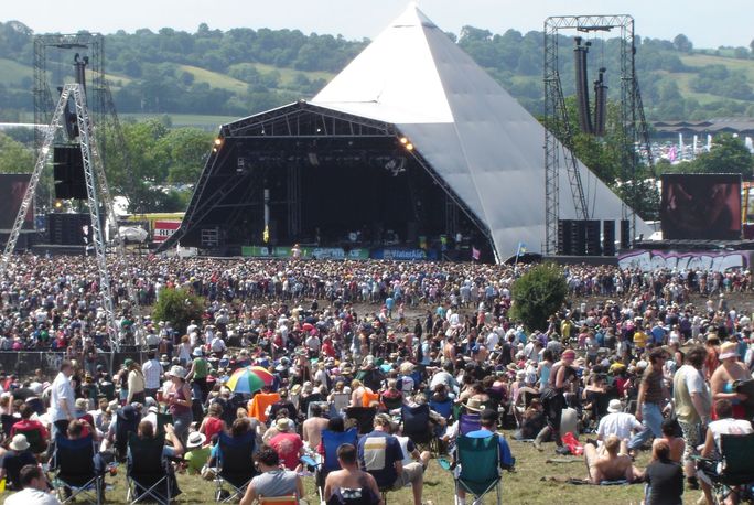 Glastonbury Festival, festival, uk, england, crowd, stage, concert