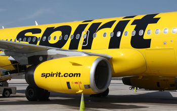 Spirit Airlines plane.