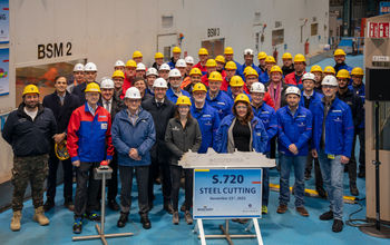 Silversea Cruises Silver Ray steel-cutting ceremony