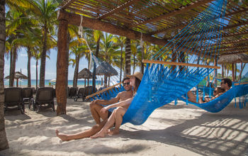 Beach area at Sandos Playacar Select Club