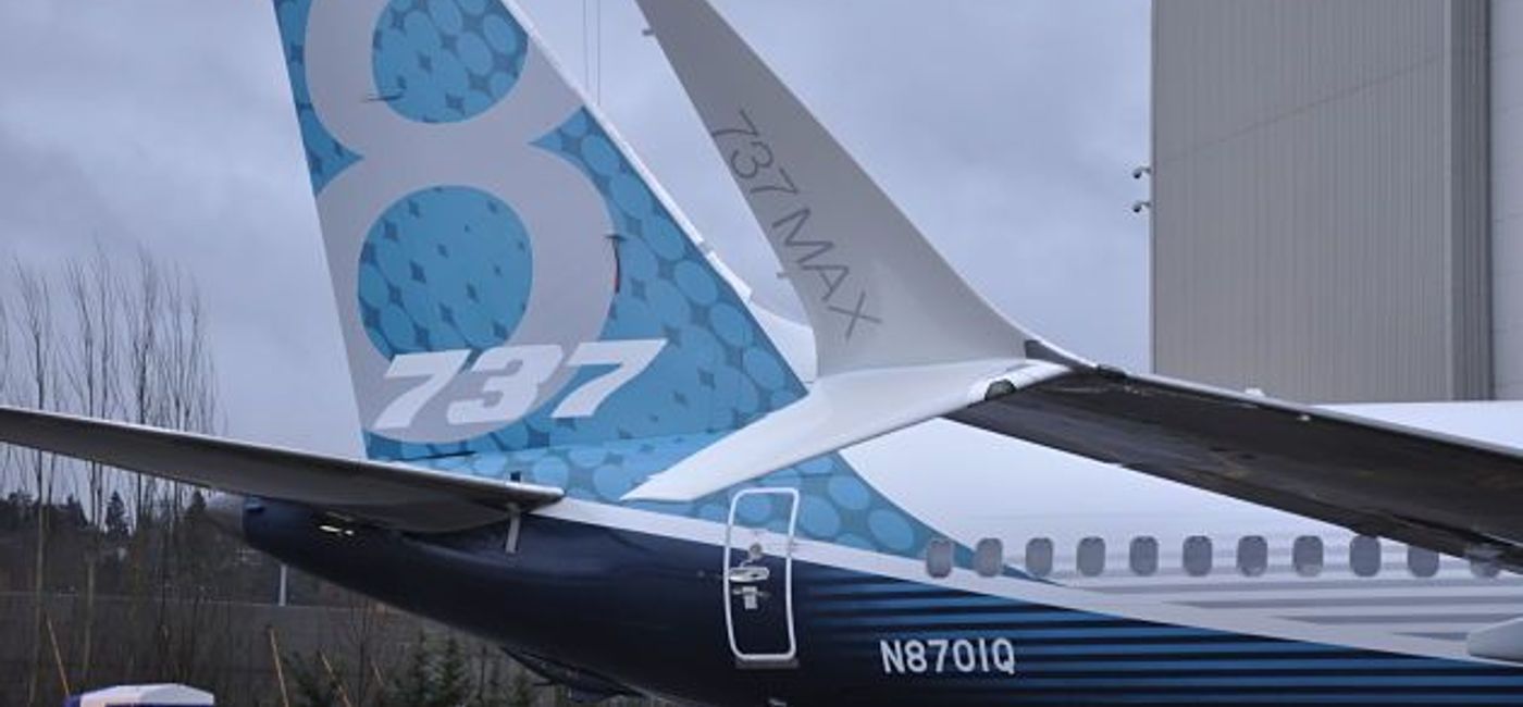 Image: PHOTO: Boeing 737 MAX tail. (photo by Paul Thompson)