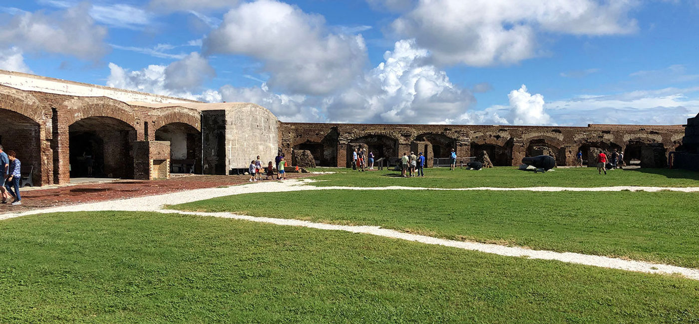Image: Interior of Fort Sumter, which is strategically located at the mouth of Charleston Harbor. (Photo by Paul Heney)