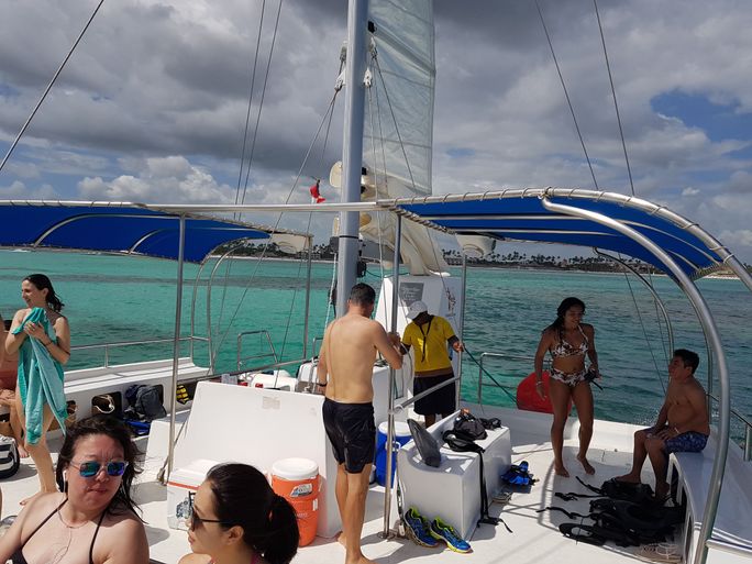 Catamaran excursion at Bavaro Beach Dominican Republic