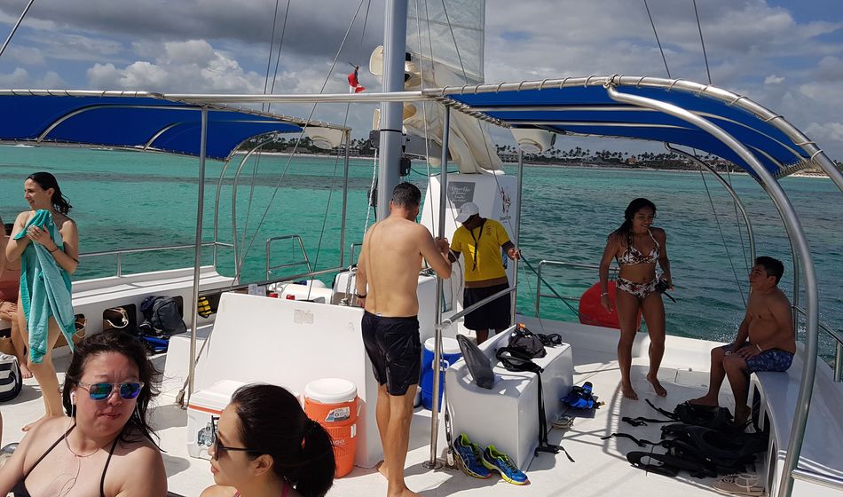 Catamaran excursion at Bavaro Beach Dominican Republic