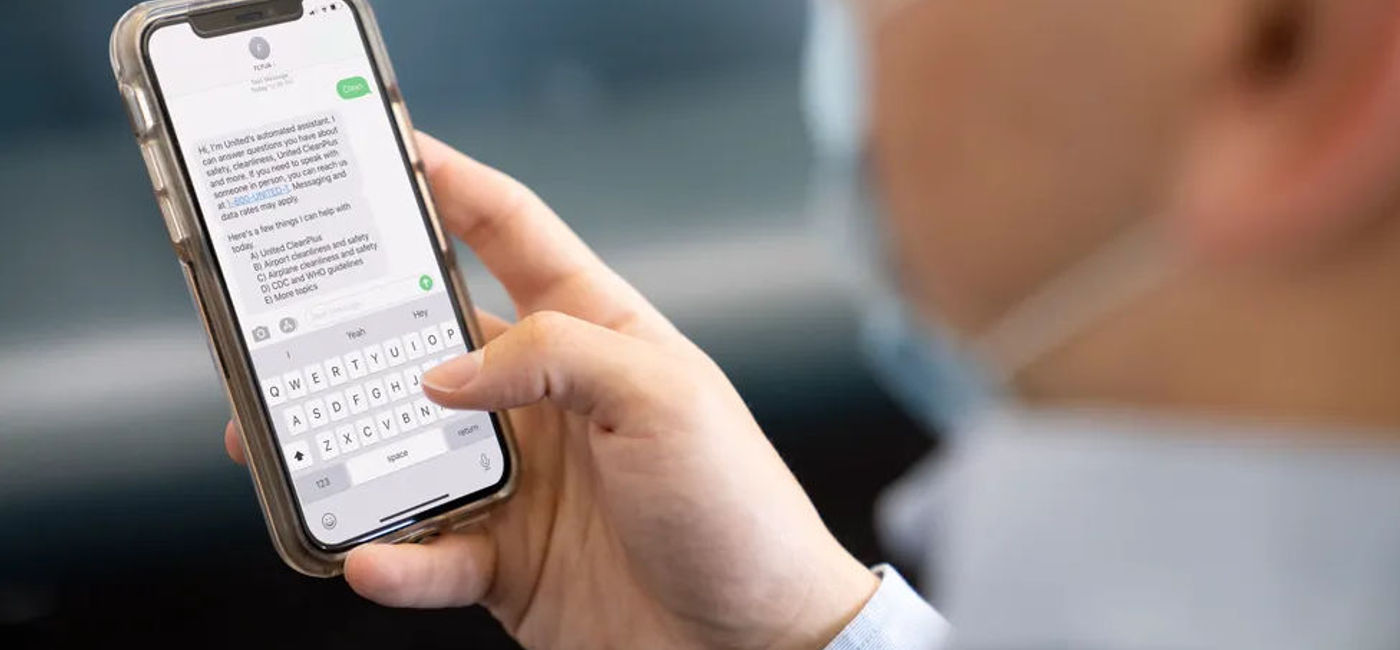 Image: PHOTO: United introduces the United Automated Assistant chat function. (photo courtesy of United Airlines)