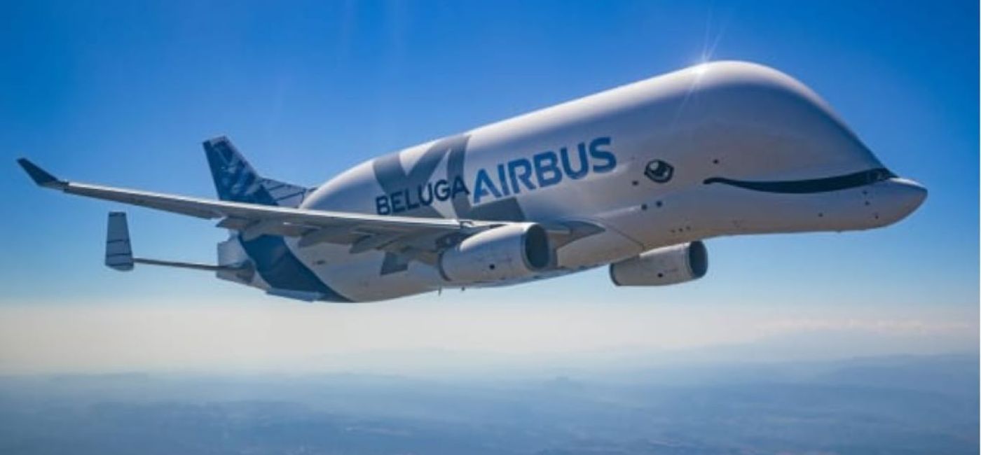 Image: The new Beluga XL in flight. (photo via Airbus)