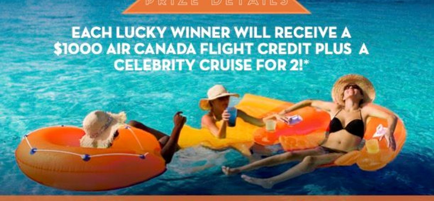 Image: You could win one of six Celebrity cruises for two plus a $1,000 Air Canada credit.