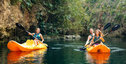 Riviera Mayan, Cancun, tours, cenotes, sinkholes, jungle, Mexican Caribbean, Quintana Roo, Yucatan, tourists, kayaking