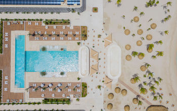 Aerial view of the new Curio Curacao Resort