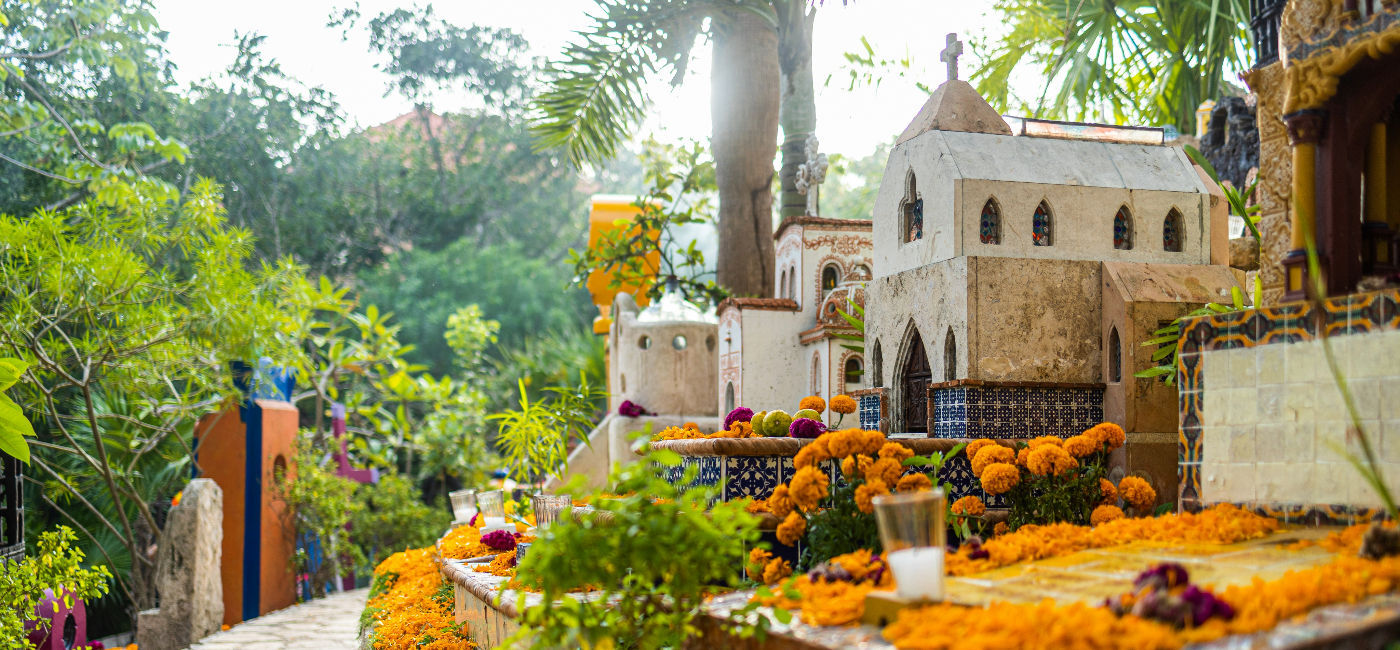 Image: Xcaret Park will be bedecked in traditional Dia de los Muertos style.  (Photo Credit: Grupo Xcaret)