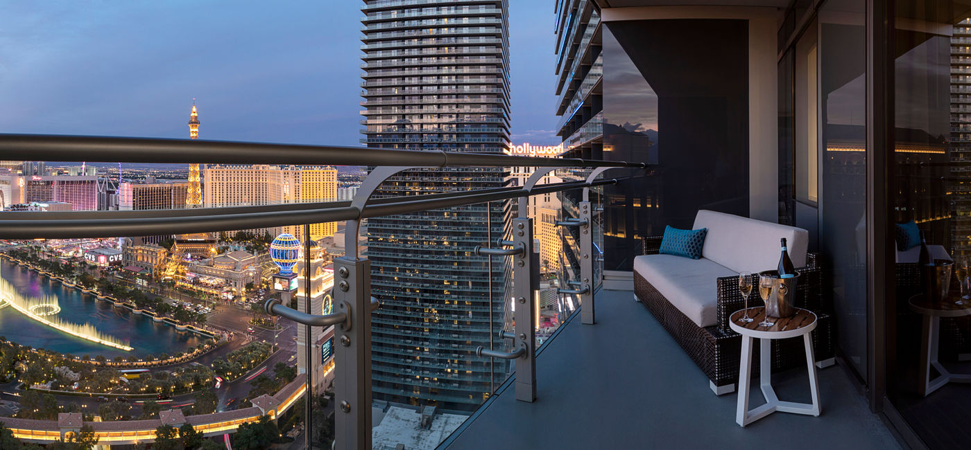 Image: Balcony views at The Cosmopolitan of Las Vegas. (photo courtesy of The Cosmopolitan of Las Vegas)