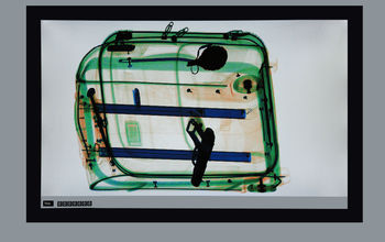 X-ray of a suitcase at the airport