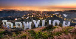 Los Angeles, LA, cityscape, Hollywood sign