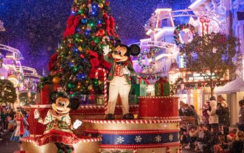 Walt Disney World Resort, the holidays, Christmas, festive, season, parade, entertainment, Mickey Mouse, Minnie Mouse, Orlando, Florida
