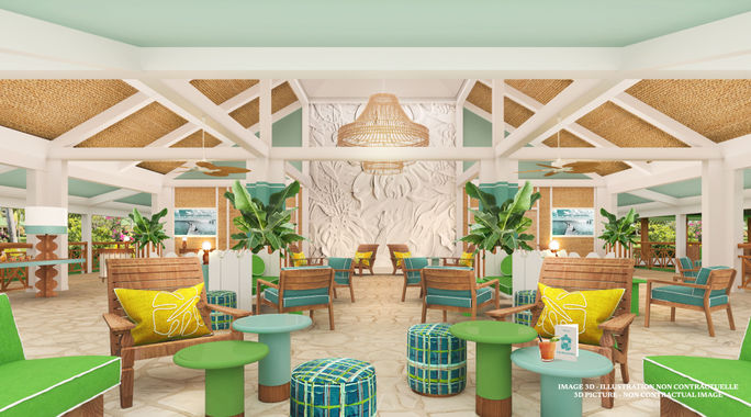 Club Med Buccaneer's Creek, Martinique, Caribbean, lobby, lounge, renovations, refurbishments, all-inclusives, resorts
