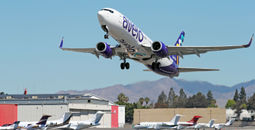 Avelo Airlines, Hollywood Burbank Airport, Los Angeles, California, airplane, aircraft, plane, takeoff