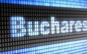 Bucharest airport sign
