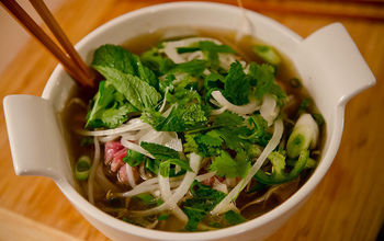 bowl pho cuisine food