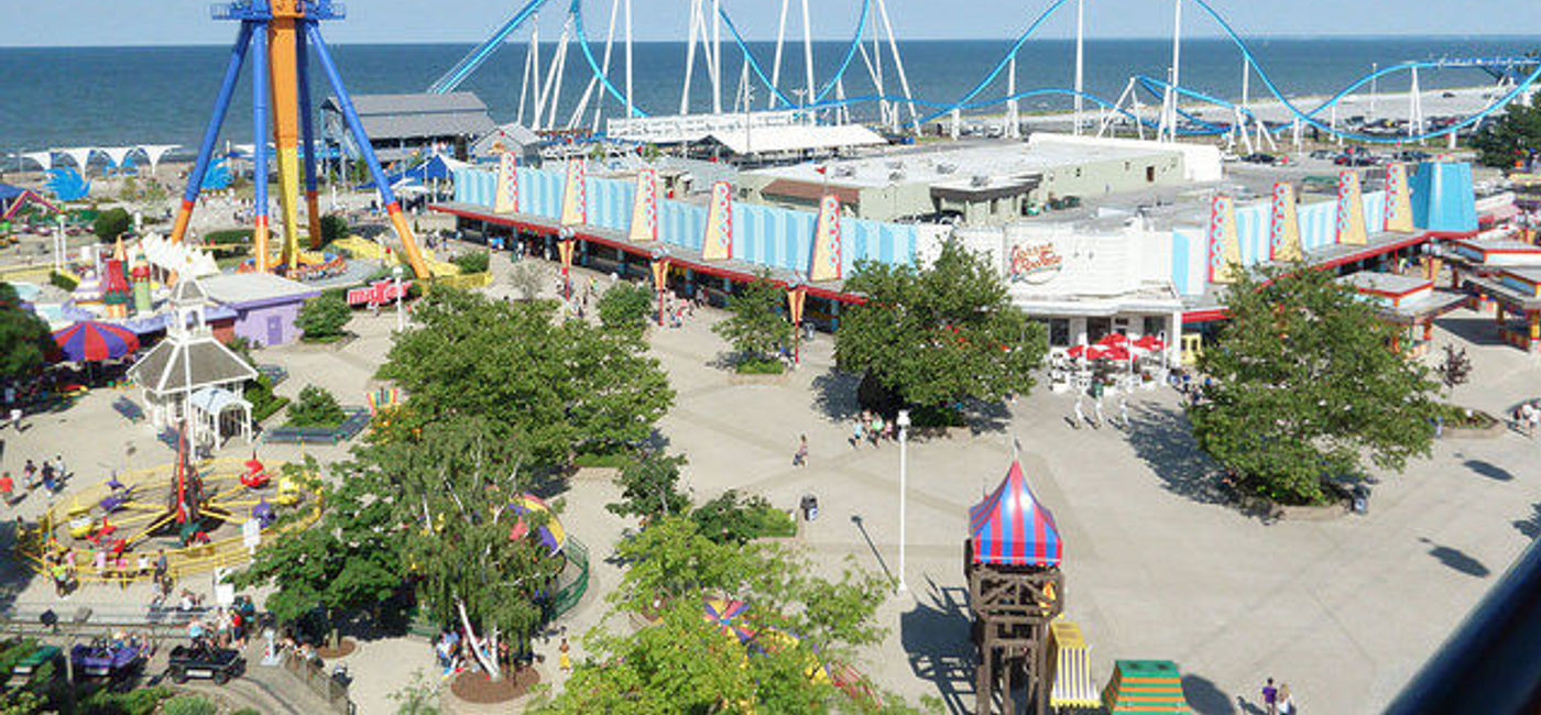Image: PHOTO: View from the Sky Ride at Cedar Point in Sandusky, Ohio. (photo via Flickr/Sam Howzit)