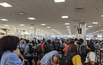 Travelers at the airport