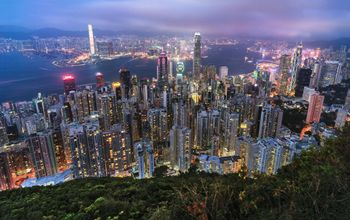 Hong Kong viewed from the top of Victoria Peak