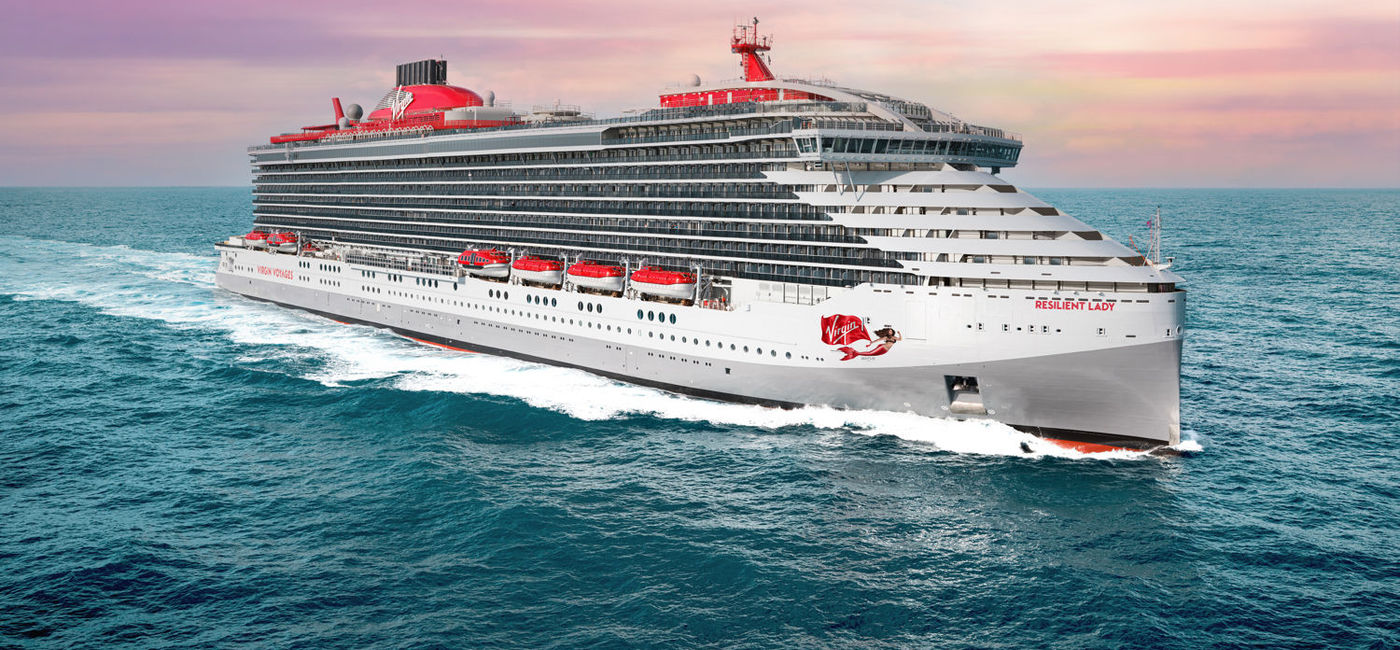 Image: Virgin Voyages took delivery of its third ship, Resilient Lady, on Dec. 8, 2022. (Virgin Voyages)