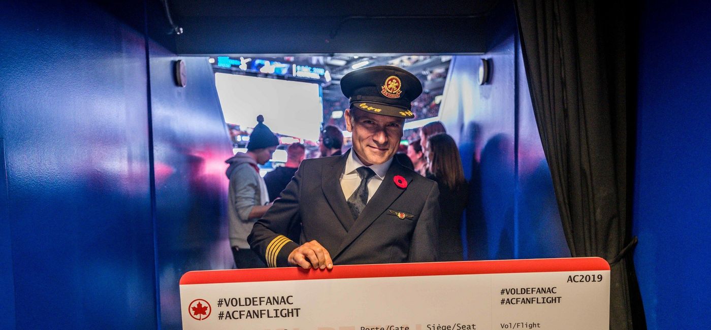 Image: Air Canada vol de fans (Photo Credit: Air Canada vol de fans)