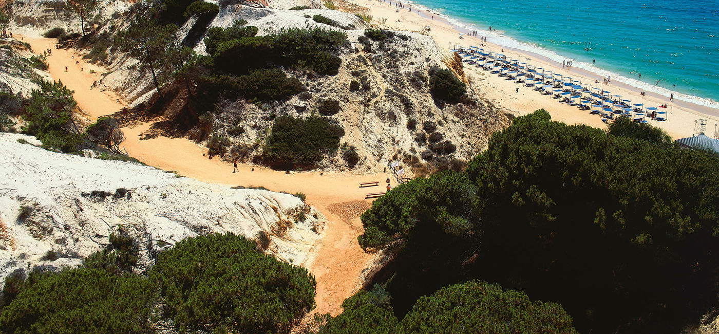Image: Praia da Falésia in the Algarve. (Photo Credit: Arq. TdP, Visit Portugal)