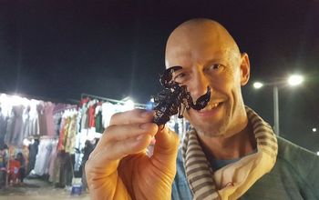The author samples all manner of exotic cuisine on a food tour of Siem Reap