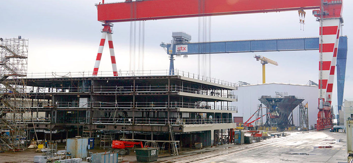 Image: PHOTO: STX France shipyard and MSC Meraviglia construction. (photo by Jason Leppert)