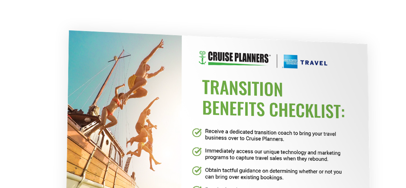 Image: FREE Transition Benefits Checklist (Courtesy of Cruise Planners) (FREE Transition Benefits Checklist)