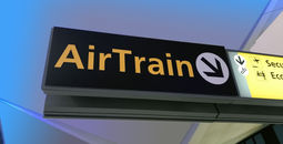 AirTrain sign at Newark Airport