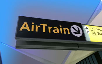 AirTrain sign at Newark Airport
