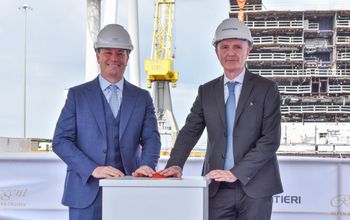 Seven Seas Grandeur keel-laying ceremony