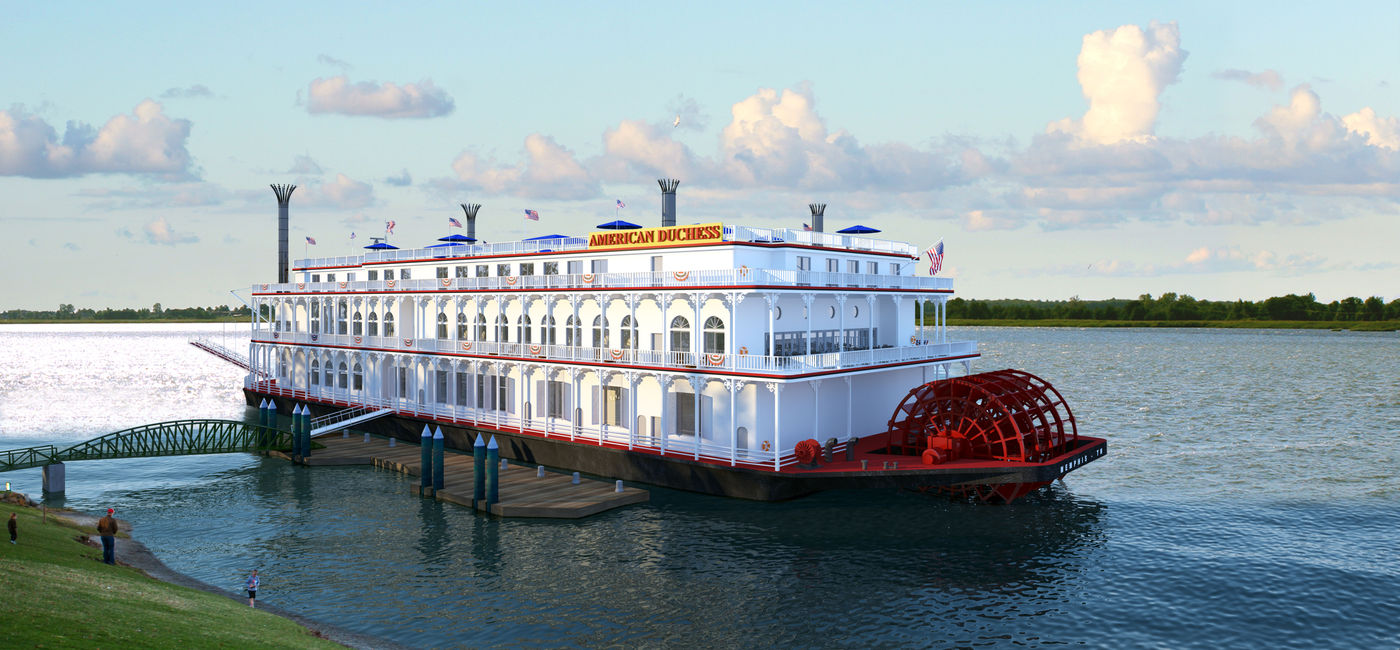Image: PHOTO: The American Duchess docked. (photo via American Queen Steamboat Company)