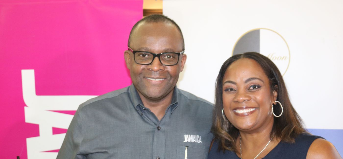 Image: Donovan White and Angela Bennett, Jamaica Tourist Board (PHOTO: TravelPulseCanada)