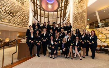Celebrity Cruises’ all-female bridge and onboard leadership teams.