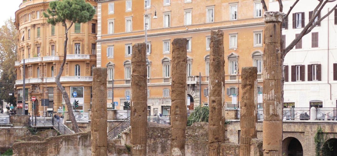 Image: Temple B in the Largo Argentina's Sacred Area, thought to be dedicated to the goddess Fortuna. (Photo Credit: Simone Antonazzo)