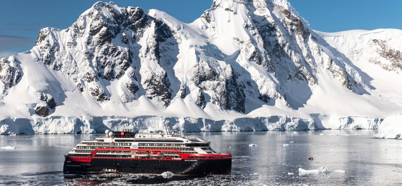 Image: Hurtigruten Expeditions’ new series of Grand Expedition Cruises includes three Pole-to-Pole expedition spanning over four continents from the Arctic to Antarctica. Photo: Oscar Farrera / Hurtigruten Expeditions (Hurtigruten)