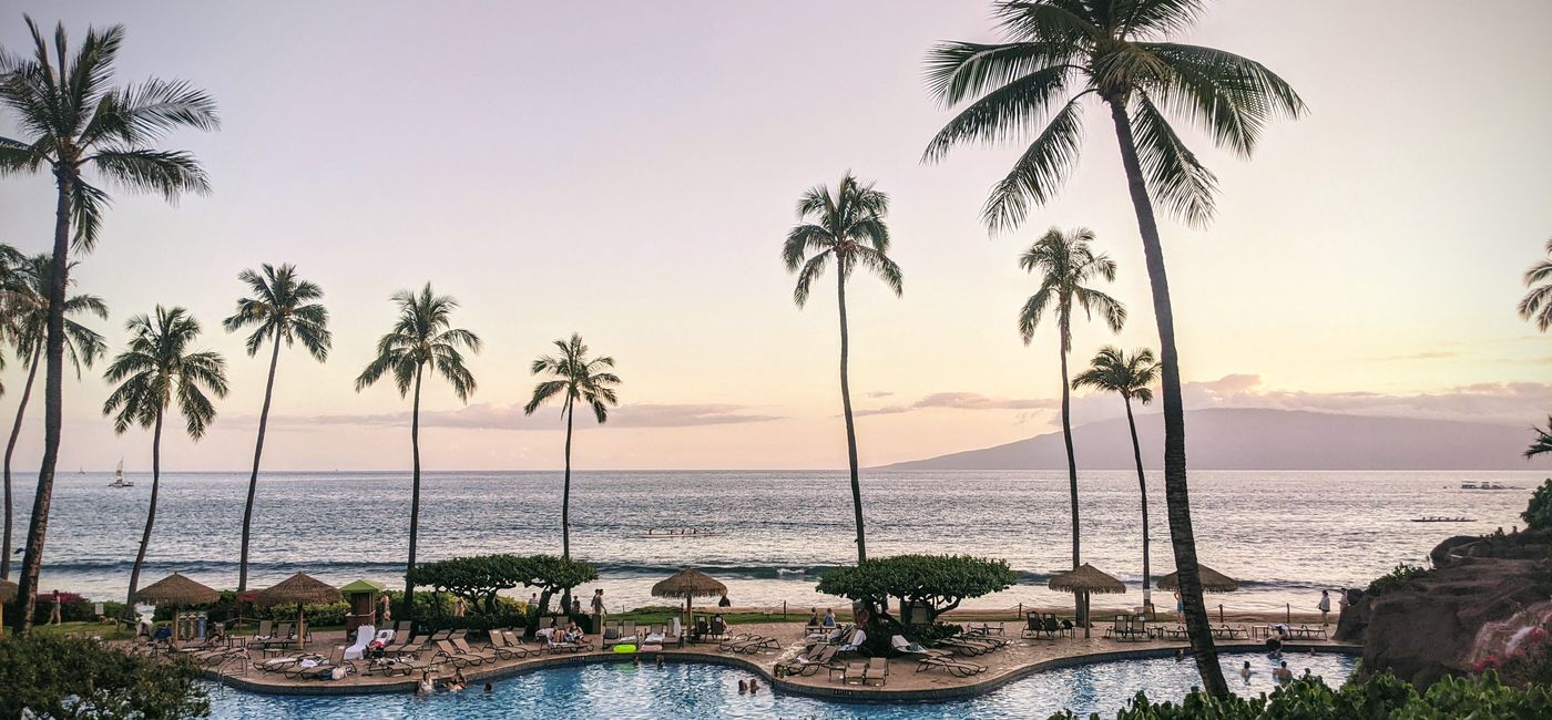Image: Pool area at Hyatt Regency Maui Resort and Spa (Photo via Lauren Bowman)