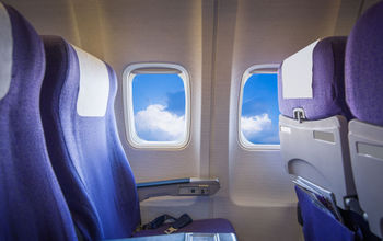 Plane seats.