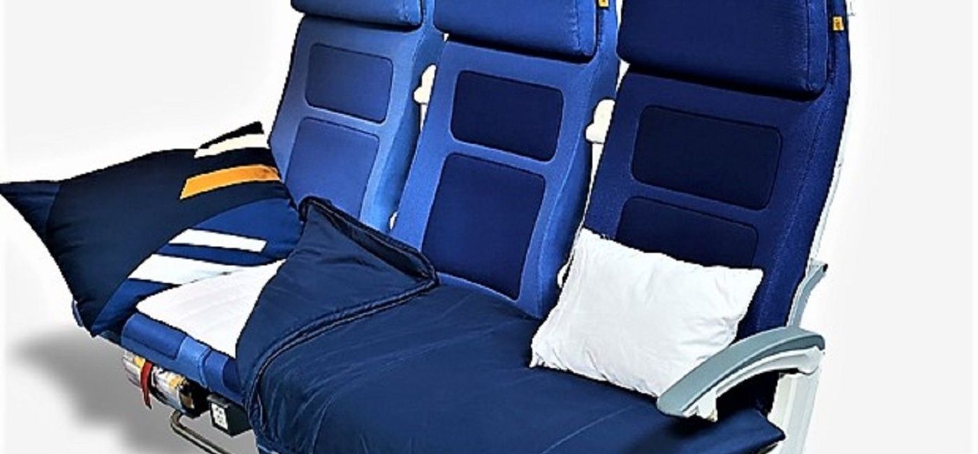 Image: Lufthansa's Sleeper's Row is now available to book for long haul flights. (photo courtesy of Lufthansa)