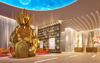 Nickelodeon Hotels & Resorts Riviera Maya lobby rendering