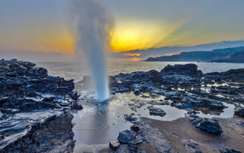 Nakalele Blowhole, Kapalua Beach on Maui, Hawaii