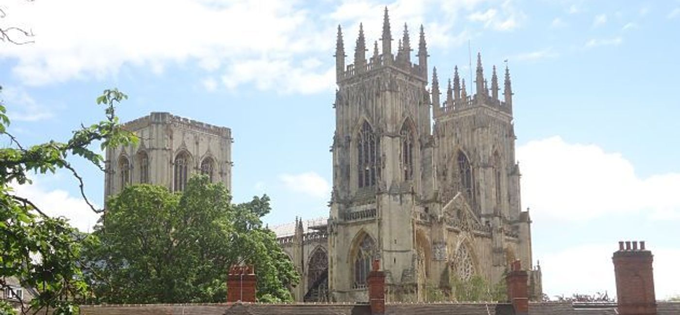 Image: PHOTO: The Minster cathedral dominates the skyline at York, England. (photo by Worldwide Scott)