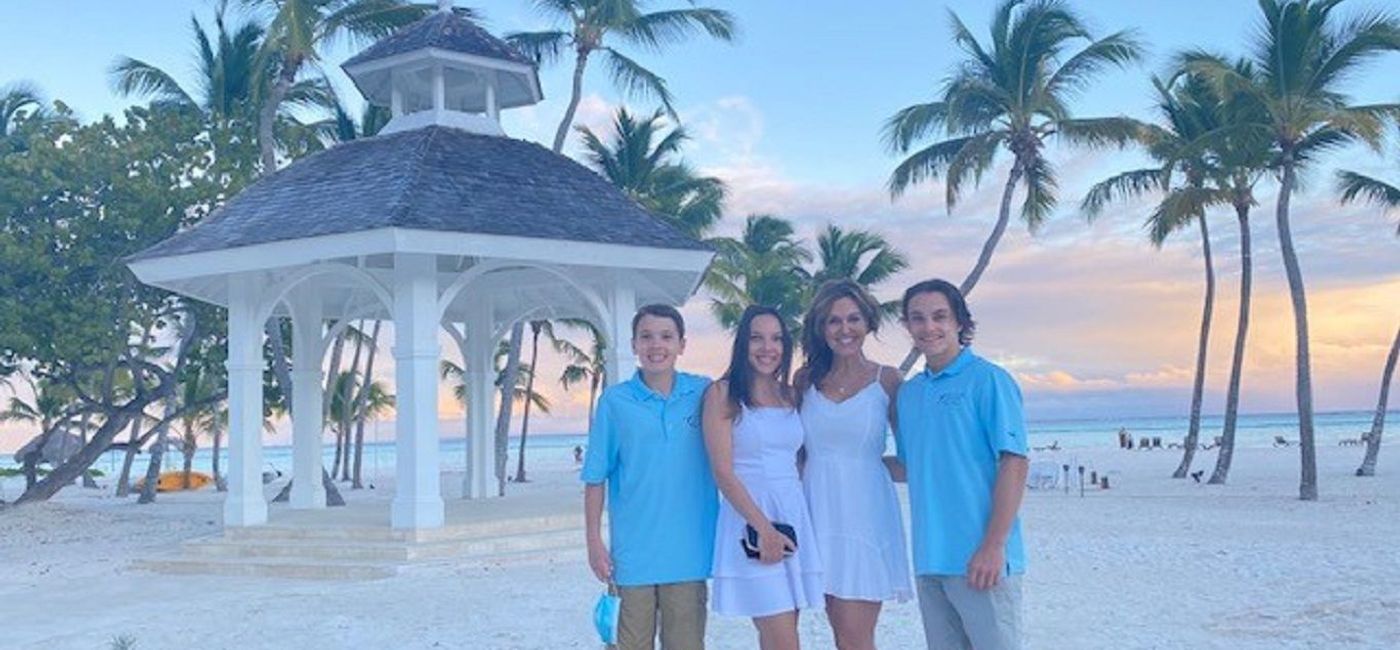 Image: Andrea Wright and family at Hilton La Romana. (photo via Playa Hotels & Resorts) (Andrea Wright)
